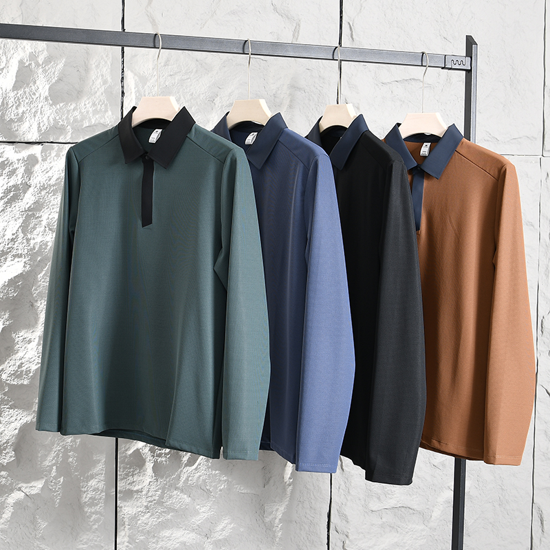 高垂感+内里薄绒户外运动Polo衫