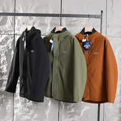 防风抗水 压胶锁绒 冬季 三合一系列 男士 户外运动连帽羽绒服外套