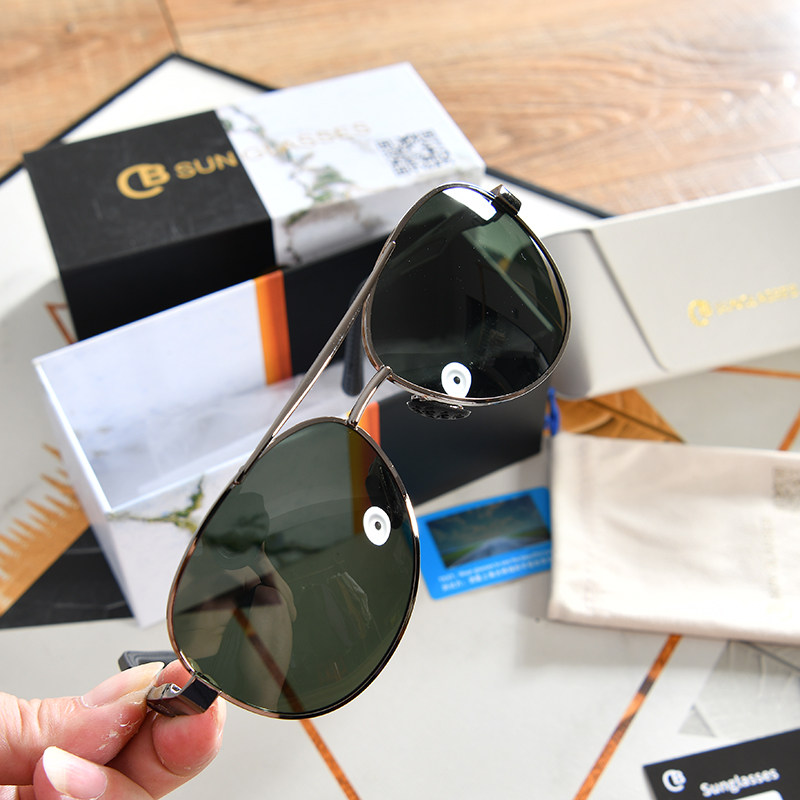 公司单+防蓝光~外贸尾货！男士新品个性眼镜户外开车钓鱼太阳镜潮