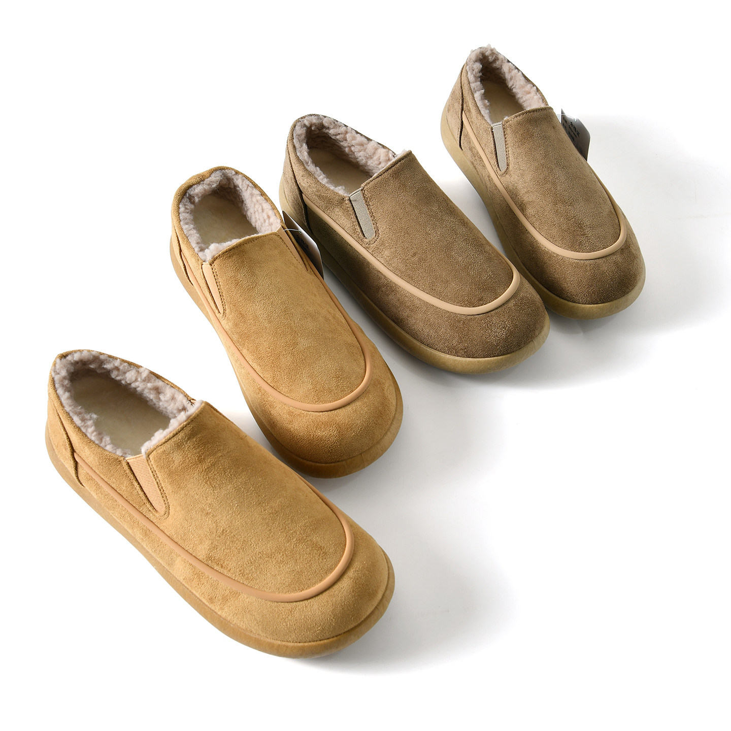 【羊京绒~反绒鞋面+加绒保暖】冬季男士休闲百搭一脚蹬防滑勃肯鞋,流行男鞋,软木鞋/勃肯鞋,淘宝优惠券,粉丝福利购,淘宝优惠卷