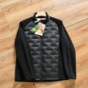 3D立裁 90白鸭绒 秋冬男户外休闲立领拼接加绒羽绒服 轻量保暖