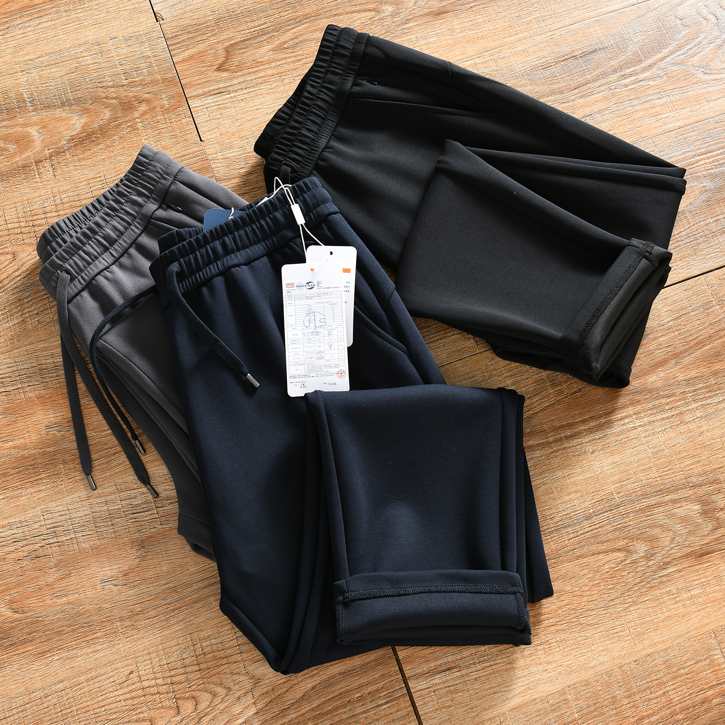 【力推~棉质+合体立裁】秋冬季男士运动休闲百搭棉质直筒长裤卫裤