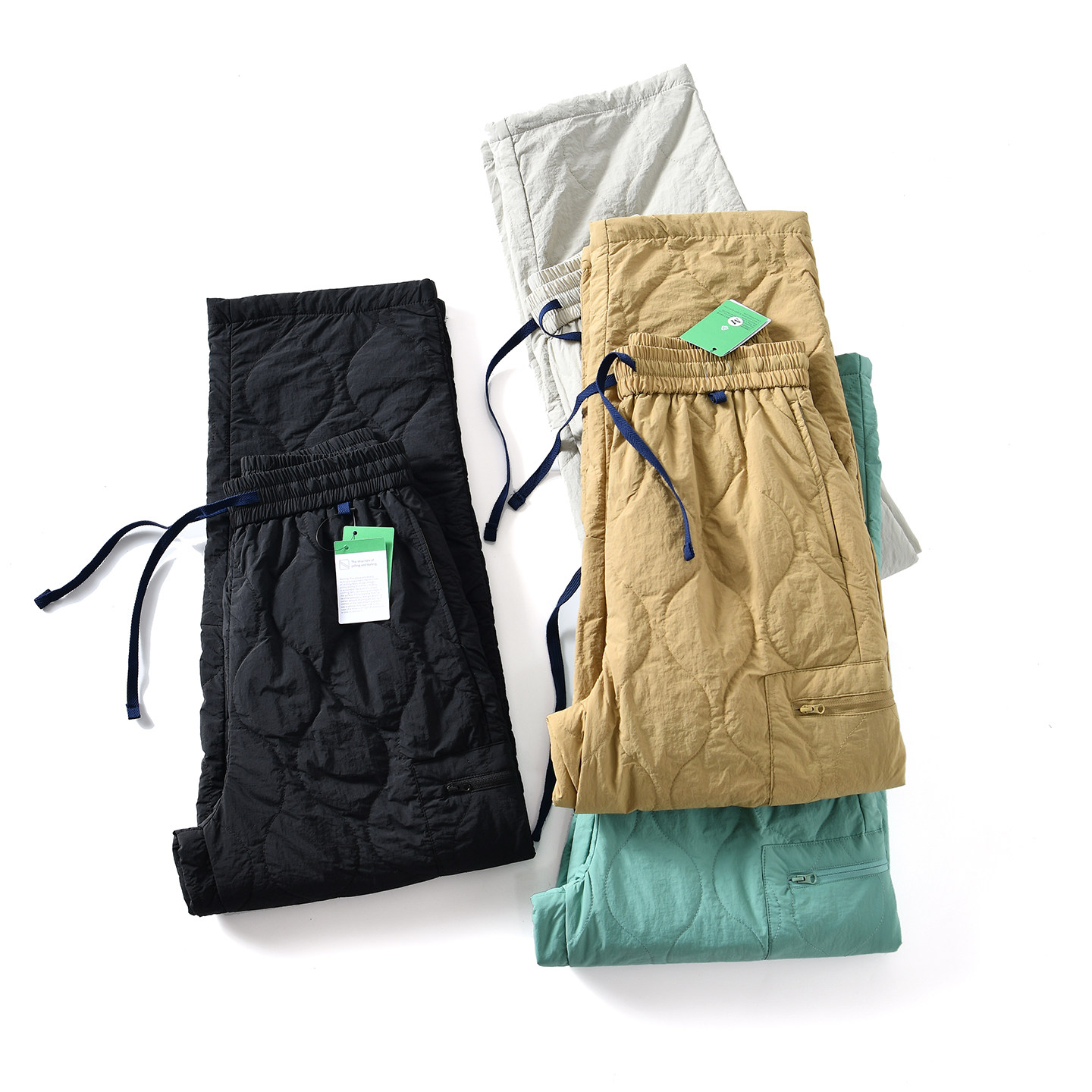 【山系机能~防风防泼水+葫芦绗线】冬季男女户外运动保暖直筒棉裤