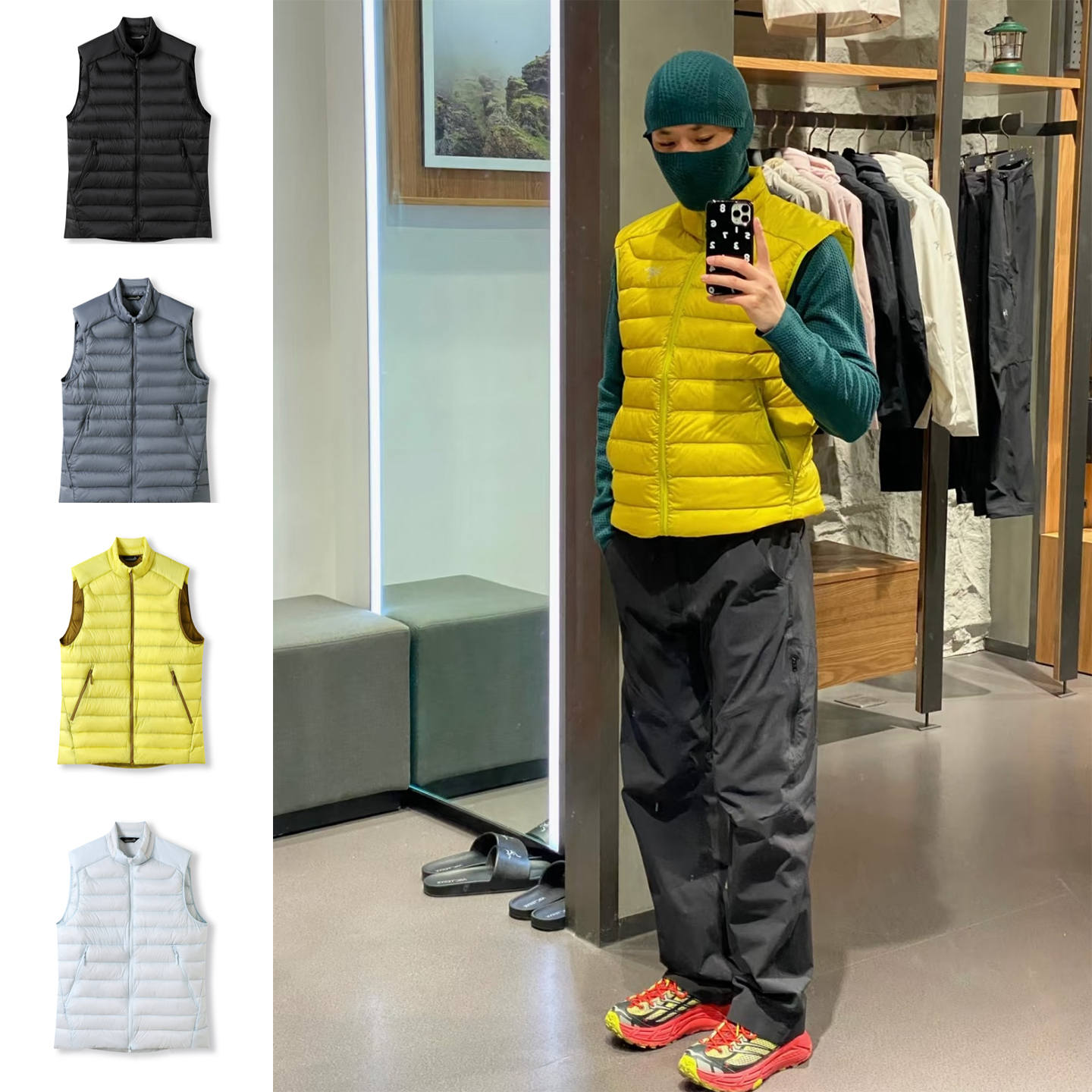 【极简~轻便抗寒-90鸭绒】冬季男女户外立领多色保暖背心羽绒马甲