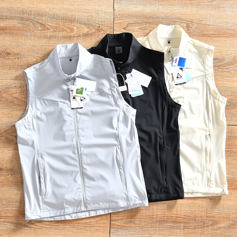 户外山系机能！快干透气！夏季新品男士运动百搭立领坎肩背心马甲