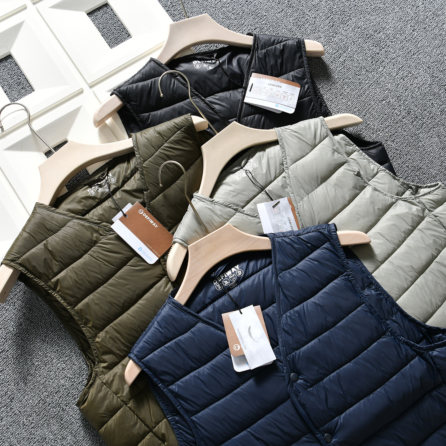 【韩国单~羽绒+丝绵充填~外贸尾货】秋冬季情侣款V领羽绒马甲背心,男装,常规马甲,淘宝优惠券,粉丝福利购,淘宝优惠卷