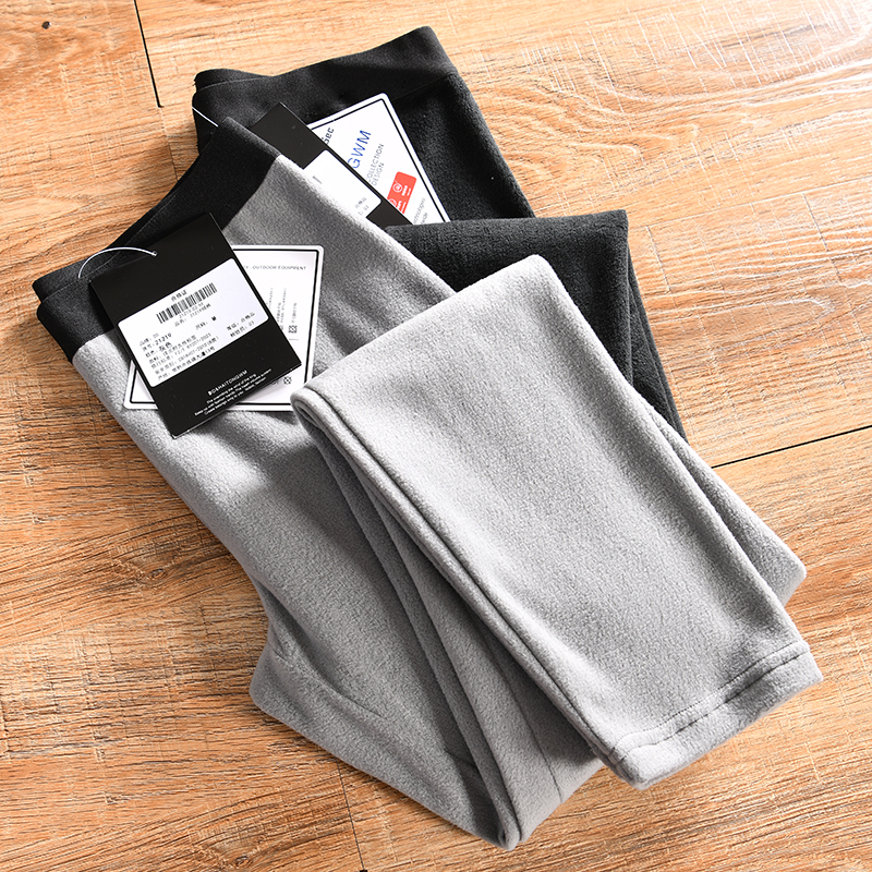 【轻量~发热速暖绒！ODM订单】秋冬季男士户外运动加绒打底保暖裤