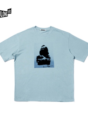 【HUANG YULONG】艺术家主理品牌天蓝色纯棉短袖潮T桖男女同款
