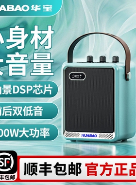 华宝户外广场舞音响蓝牙新款音箱体机小型低音炮便携话筒K歌一
