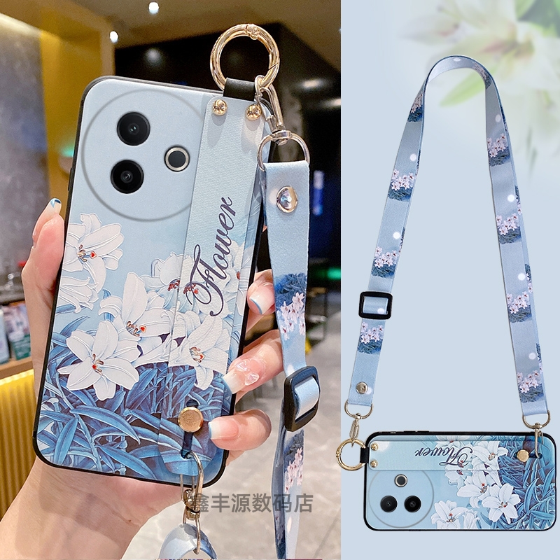 新款斜挎绳中国风保护壳腕带支架