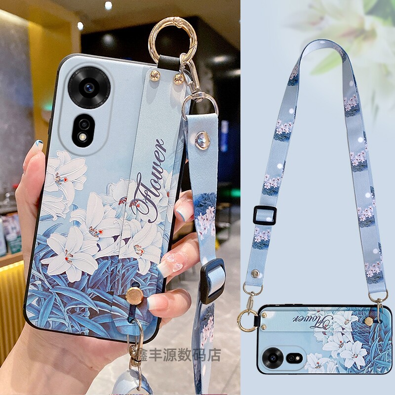 适用华为Hinova12z手机壳斜挎挂绳hinova12se硅胶软壳新款华为hinova12z腕带支架SUP-BD00带