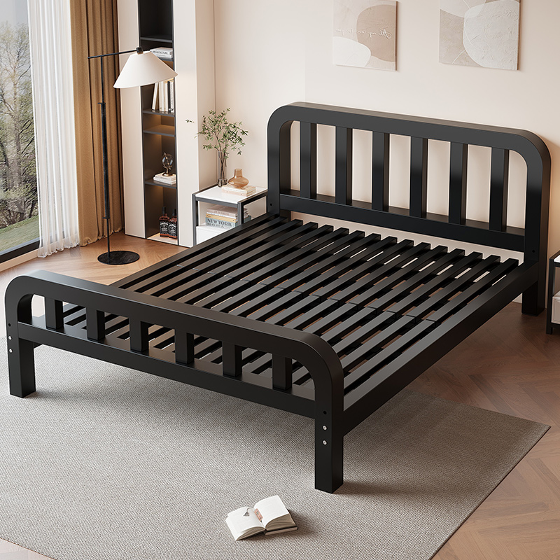天坛家具铁艺床加粗加厚1米8双人床钢架铁床家用不锈钢单人床出租