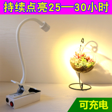 夹子式床头充电led射灯房间工作柜台简约现代无线移动电池小灯具