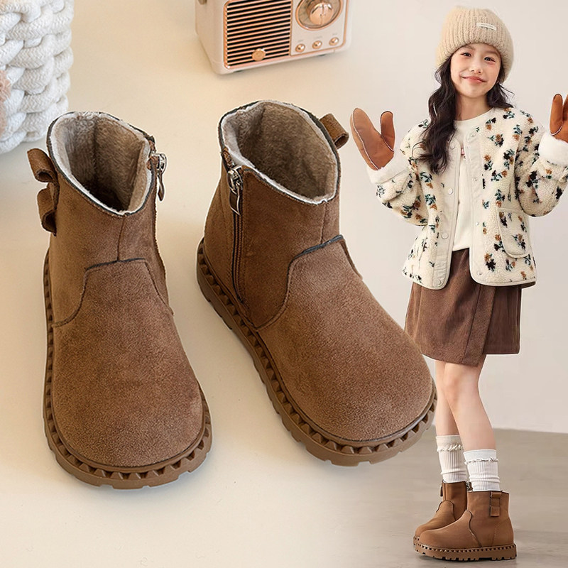女童棉靴2025新款冬季加绒儿童勃肯鞋复古棉靴女宝宝保暖软底短靴,童鞋/婴儿鞋/亲子鞋,棉靴,淘宝优惠券,粉丝福利购,淘宝优惠卷