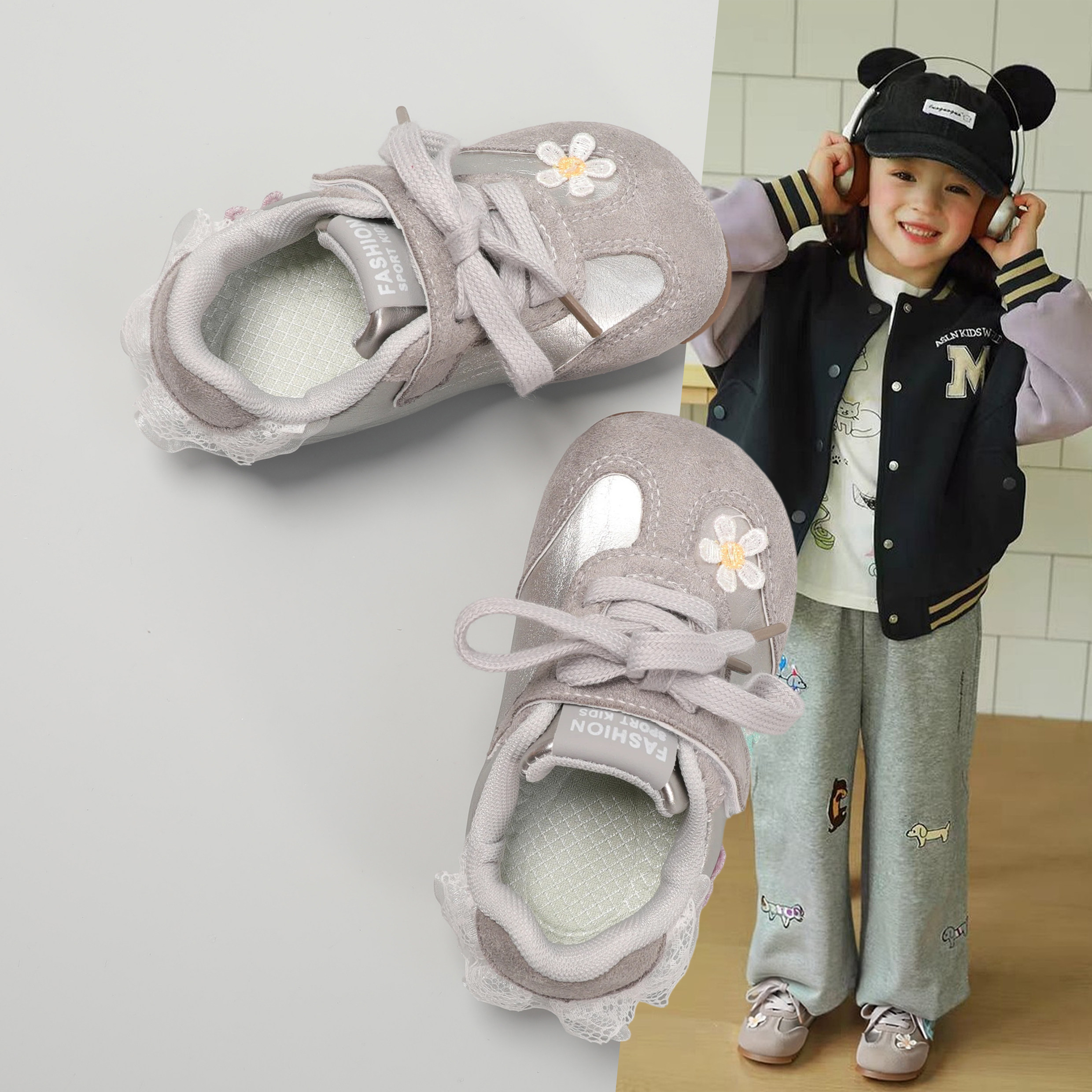 女童鞋子2026新款春季软底儿童德训板鞋女孩休闲运动鞋公主小白鞋,童鞋/婴儿鞋/亲子鞋,运动鞋,淘宝优惠券,粉丝福利购,淘宝优惠卷