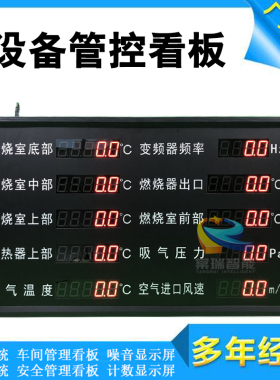 多路温湿度压力频率电子看板RS485通讯高清数码管显示屏 厂家直销
