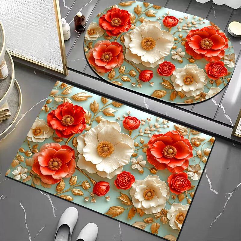 硅藻泥浴室吸水地垫卫生间厕所入户门垫速干防滑脚垫家用门口地毯,居家布艺,入户地垫,淘宝优惠券,粉丝福利购,淘宝优惠卷