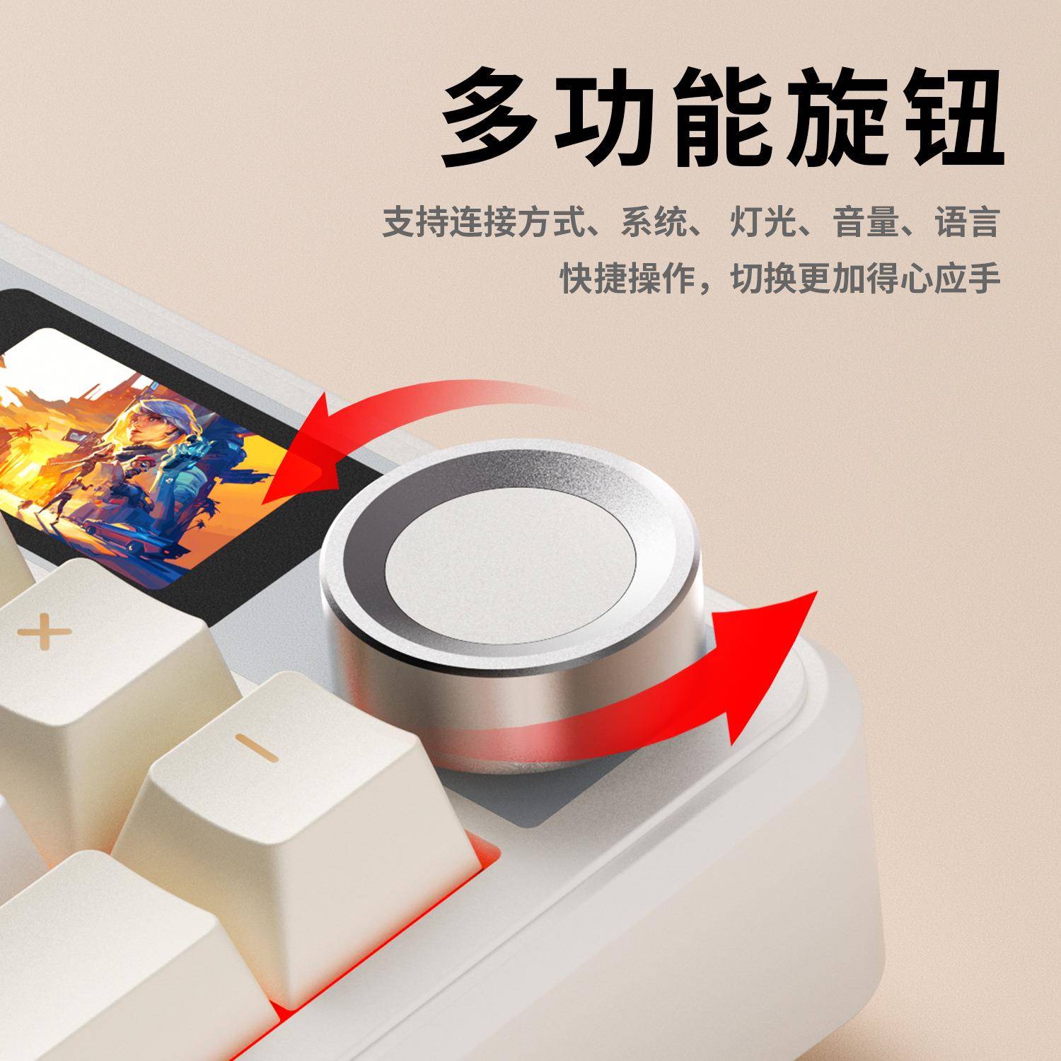 AULA狼蛛F108pro客制化机械键盘无线蓝牙三模电竞游戏热插拔侧刻