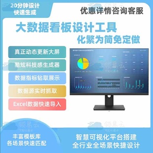 数据可视化设计软件 数据大屏模板修改器 科技大屏设计开发定制