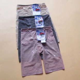 薄款 日单收腹提臀合跨塑身裤 网纱中腰女士无痕三分平脚打底内裤