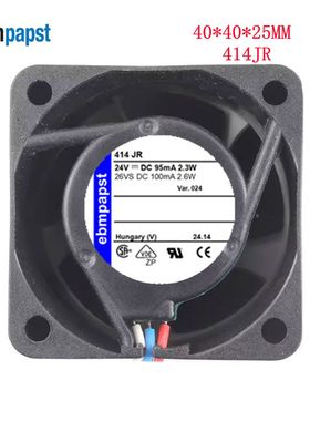 德国全新原装正品进口 TYP 414JR 4025 DC24V 2.3W 95mA 4CM 风扇