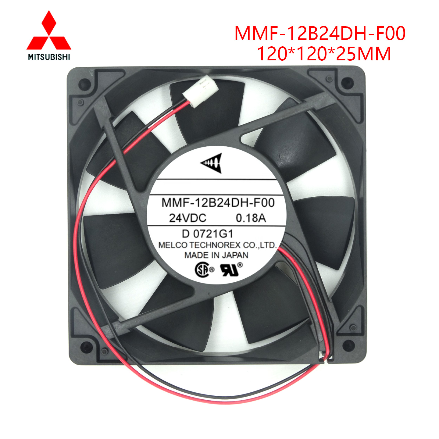 三菱 MMF-12B24DH-F00 24V 0.18A 正品 12025 12CM120*25MM