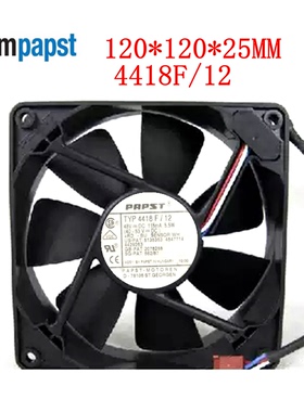 TYP 4418F/12风机 全新德国风扇T 48V 115mA 5.5W 120*25设备风扇