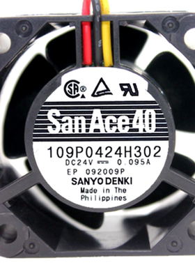 原装三洋 109P0424H316/G3013/H302 24V 4028 840D系统风扇