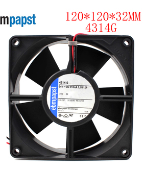 全新现货 4314G 正品德国直流风机 12032 24V 0.21A 轴流散热风扇