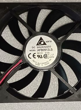 AFB0912LB DC12V 0.12A 台达 9015 9CM/厘米 超薄双滚珠静音风扇