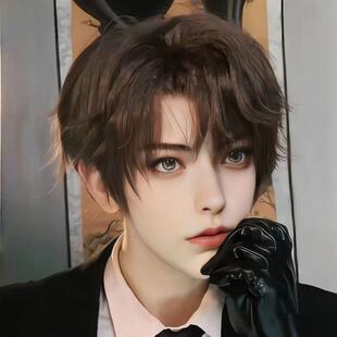 谢雨臣cos假发盗墓笔记时尚短发日常蓬松自然表演拍照造型全头套