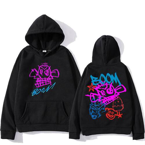 跨境Arcane Jinx Cartoon Hooded Long Sleeve Harajuku Kawaii