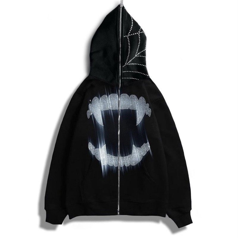 潮流秋冬新款暗黑系复古印花加绒卫衣男女学生宽松连帽衫外套,个性定制/设计服务/DIY,连衣裙加工定制,淘宝优惠券,粉丝福利购,淘宝优惠卷