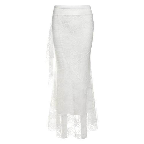 High waisted hip hugging lace lace skirt高腰包臀蕾丝半身裙女