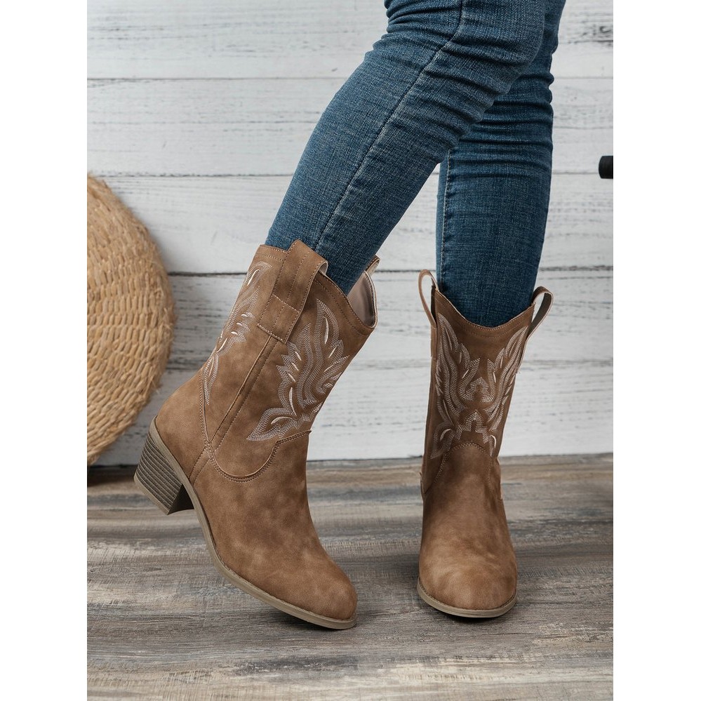 西部靴子牛仔骑士靴女women martin boots Western Cowboy Boots