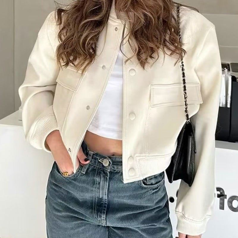 新款欧美外套气质立领大口袋中性风女式夹克小香风春秋外套女,个性定制/设计服务/DIY,连衣裙加工定制,淘宝优惠券,粉丝福利购,淘宝优惠卷