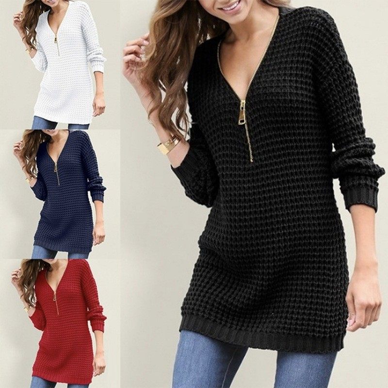 新款外贸女装速卖通热卖毛衣 欧美中长款拉链领毛衣连衣裙,个性定制/设计服务/DIY,连衣裙加工定制,淘宝优惠券,粉丝福利购,淘宝优惠卷