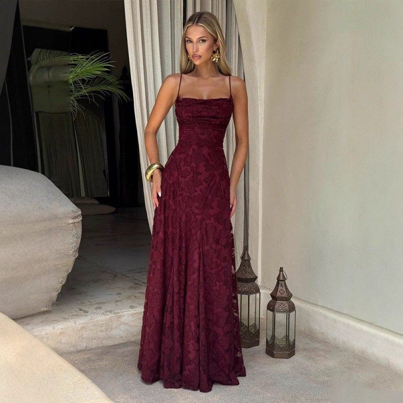 亚马逊欧美女装新款气质优雅晚礼服裙蕾丝性感露背吊带连衣裙,模玩/动漫/周边/娃圈三坑/桌游,lolita洛丽塔连衣裙,淘宝优惠券,粉丝福利购,淘宝优惠卷