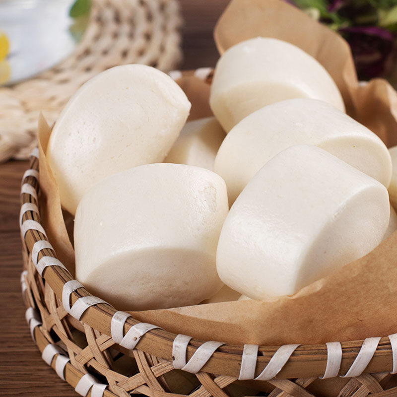 安井牛奶馒头48个刀切小馒头奶香包子速冻儿童早餐半成品面点商用