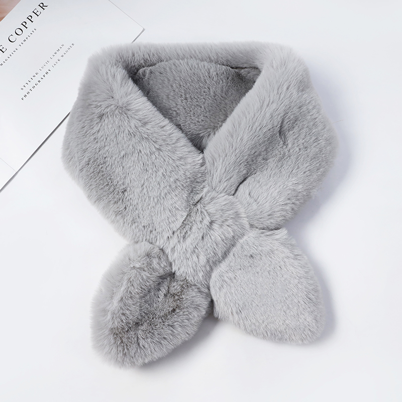 上海故事毛绒围巾女款2025新款冬