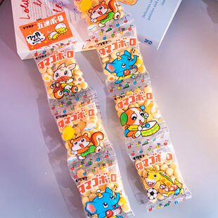 买2送1日本进口岩本鸡蛋小馒头饼干5连包日式儿童休闲趣味零食60G