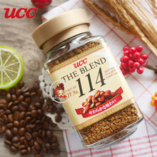 日本进口零食咖啡 悠诗诗ucc114进口速溶咖啡UCC咖啡90G*2瓶