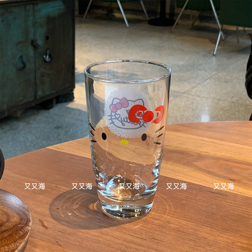 韩国INS博主同款kitty玻璃杯