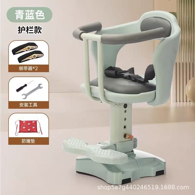 电动车儿童座椅踏板车前置宝宝安全可升高带减震电频车舒适坐椅子