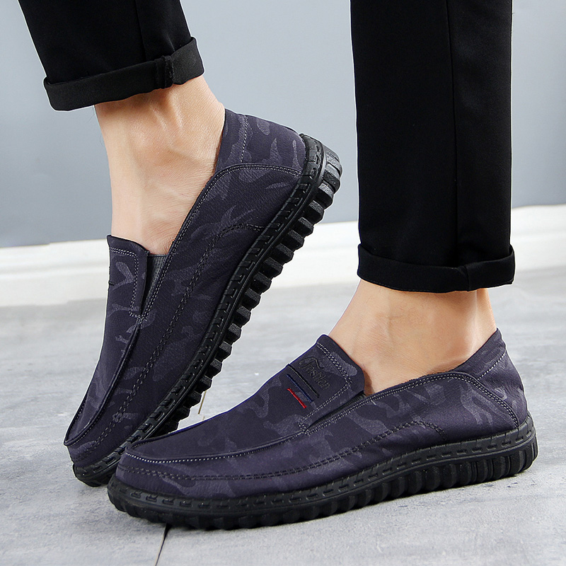 迷彩鞋男低帮帆布鞋新款老北京布鞋透气不臭脚懒人鞋橡胶底一脚蹬|ruв категории Мужская обувь, холст обувь - от Buy2taobao.com для оказания профессиональной услуги покупки агента Taobao