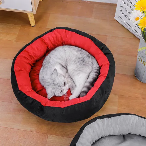 四季通用猫咪窝垫网红加厚猫屋秋冬季狗窝猫窝床小猫窝蛋挞宠物狗