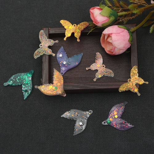 Акриловые трехмерные серьги, подвеска, аксессуары ручной работы