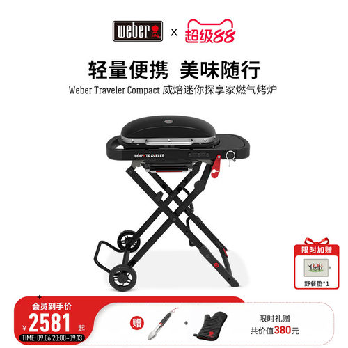 威焙燃气烧烤炉子户外便携式烤肉