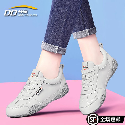 2026秋季女鞋真皮妈妈软底运动鞋