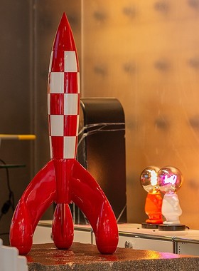 火箭仿真模型雕塑摆件装饰品